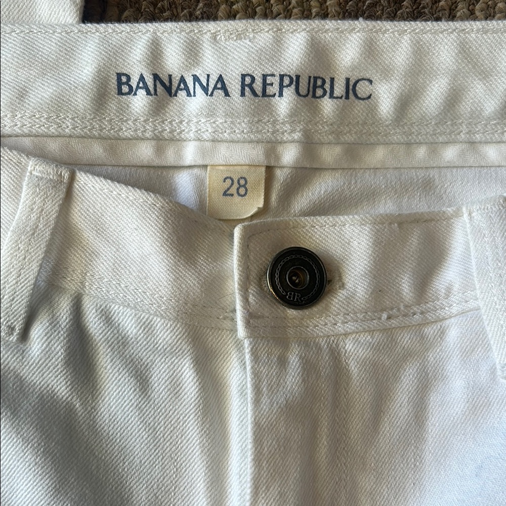 Banana Republic White Skinny Jeans Size 28 RN 54023 - Picture 2 of 9